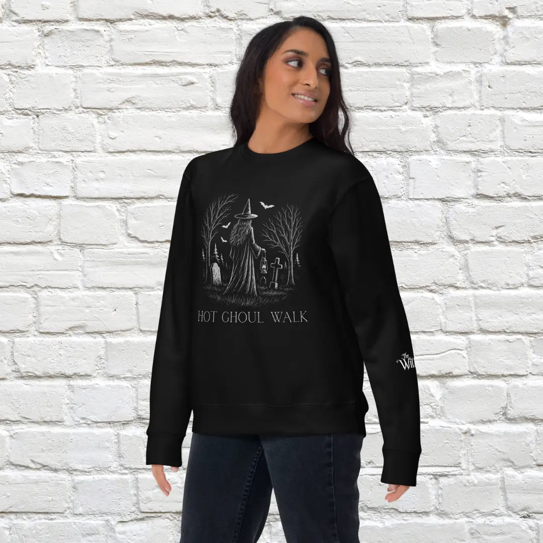 Hot Ghoul Walk Unisex Crewneck Sweatshirt The Willows