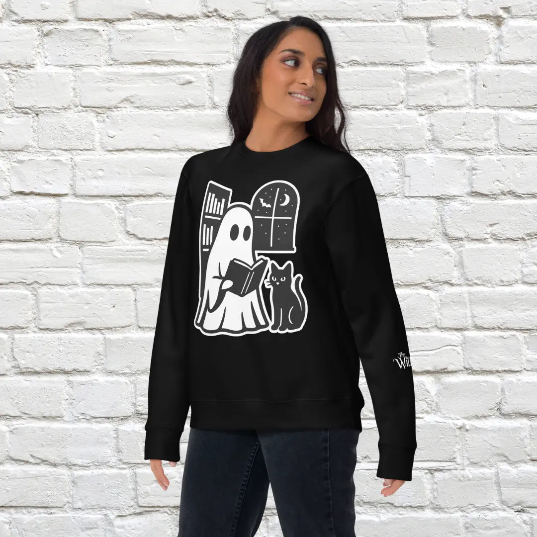 Library Ghost Unisex Crewneck Sweatshirt The Willows