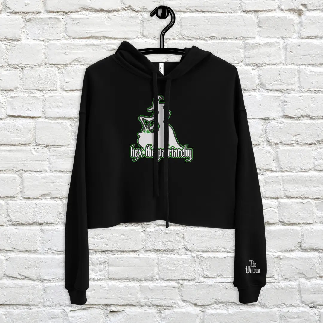 Hex the Patriarchy Crop Hoodie The Willows