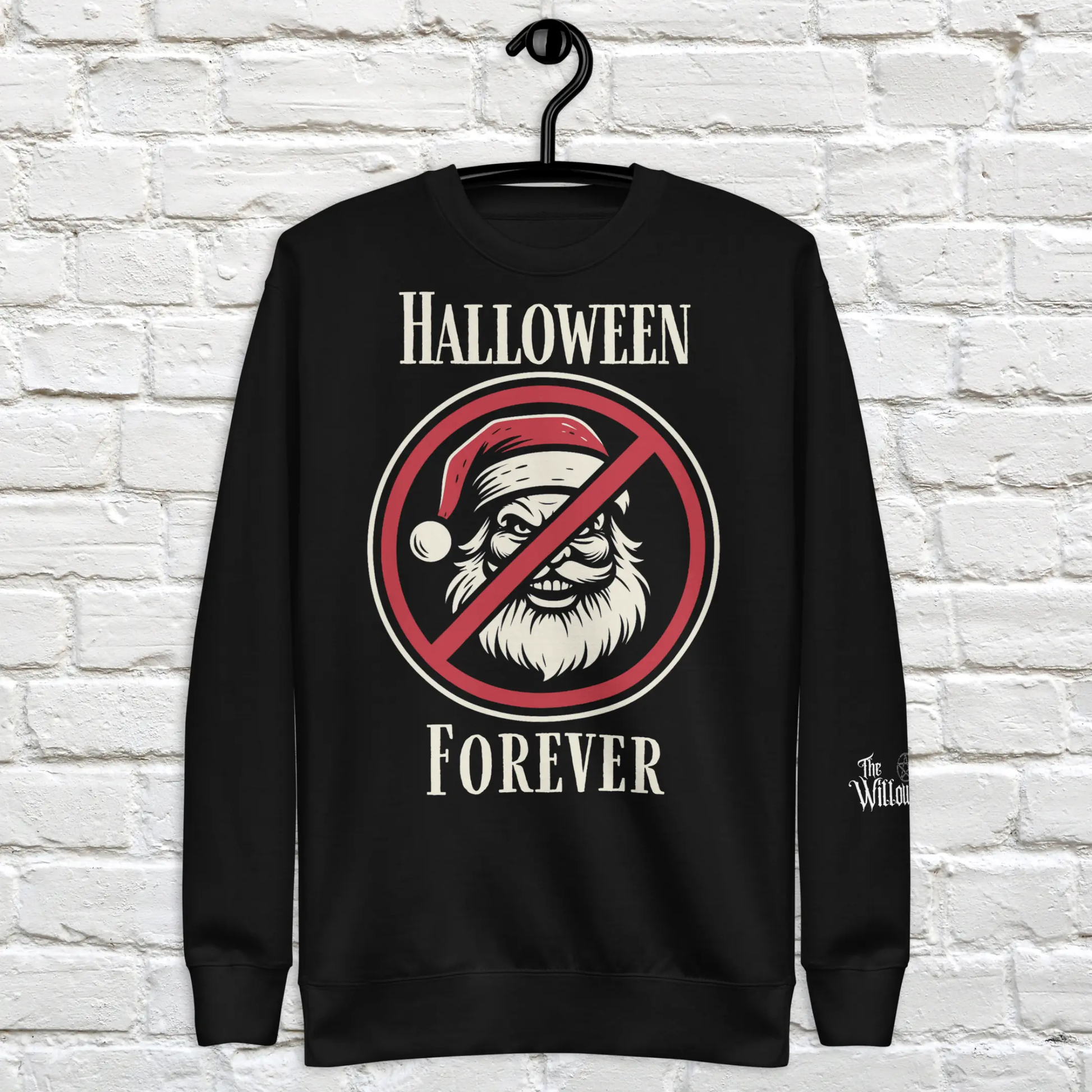 Halloween Forever Unisex Christmas Crewneck Sweatshirt The Willows