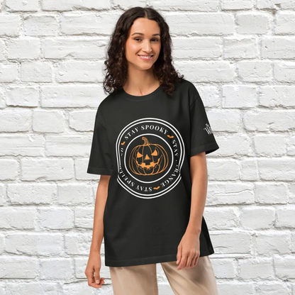 Pumpkin Stamp Unisex Oversized Shirt image 0