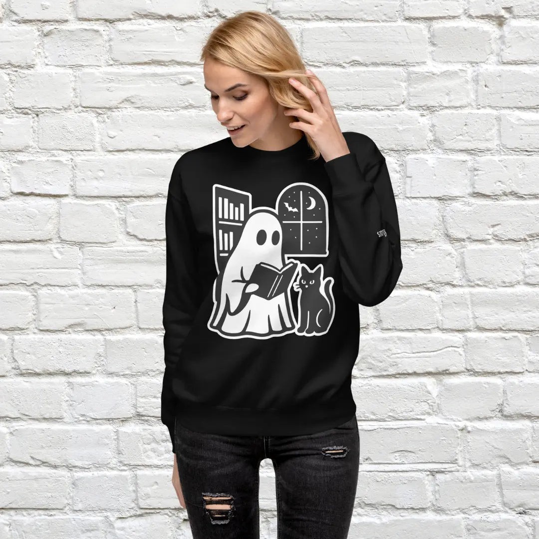 Library Ghost Unisex Crewneck Sweatshirt The Willows