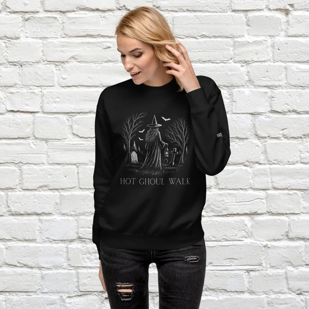 Hot Ghoul Walk Unisex Crewneck Sweatshirt The Willows