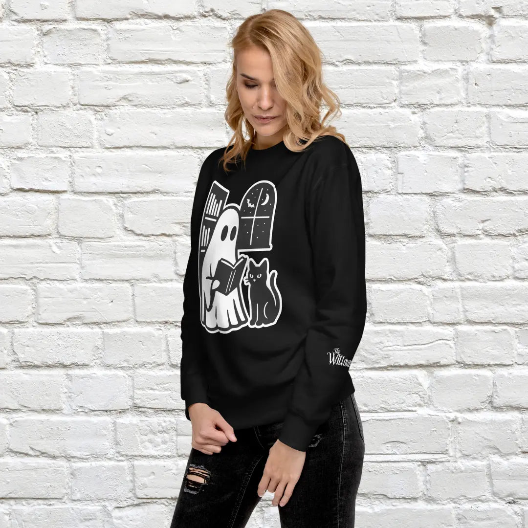 Library Ghost Unisex Crewneck Sweatshirt The Willows