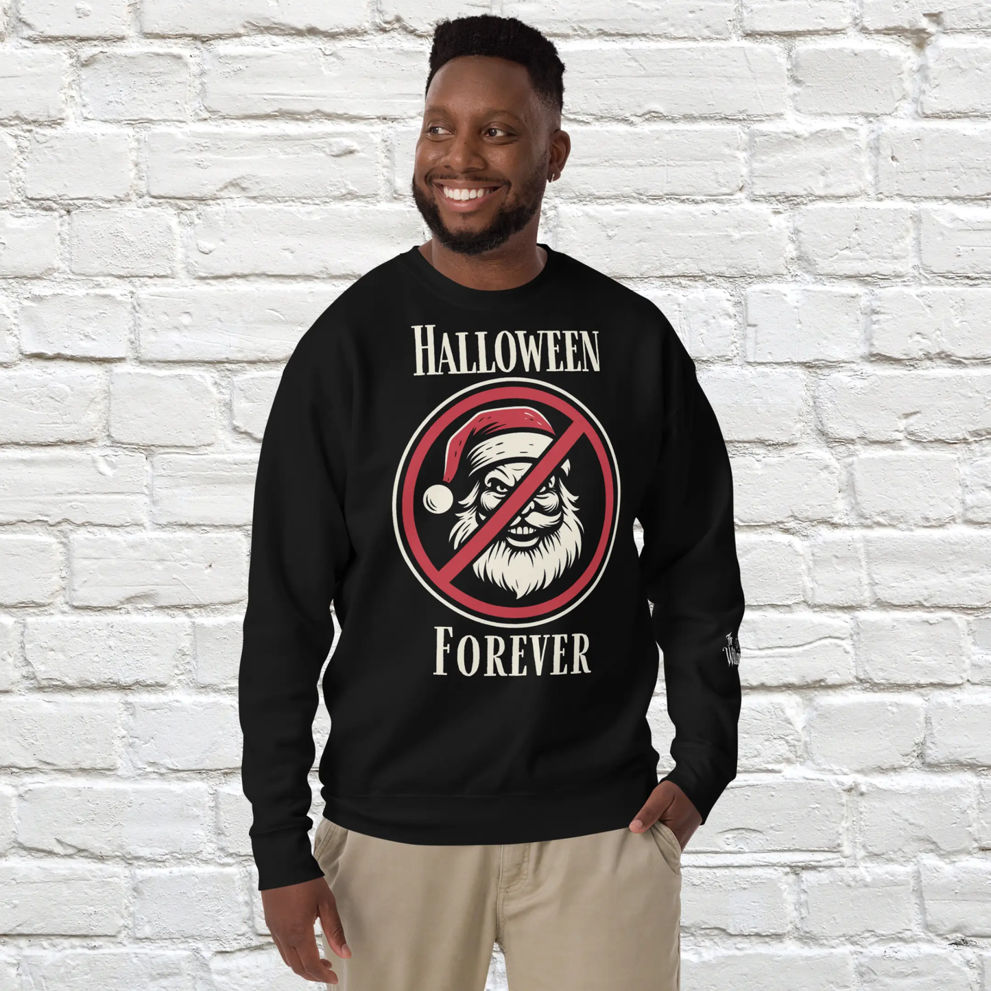 Halloween Forever Unisex Christmas Crewneck Sweatshirt The Willows