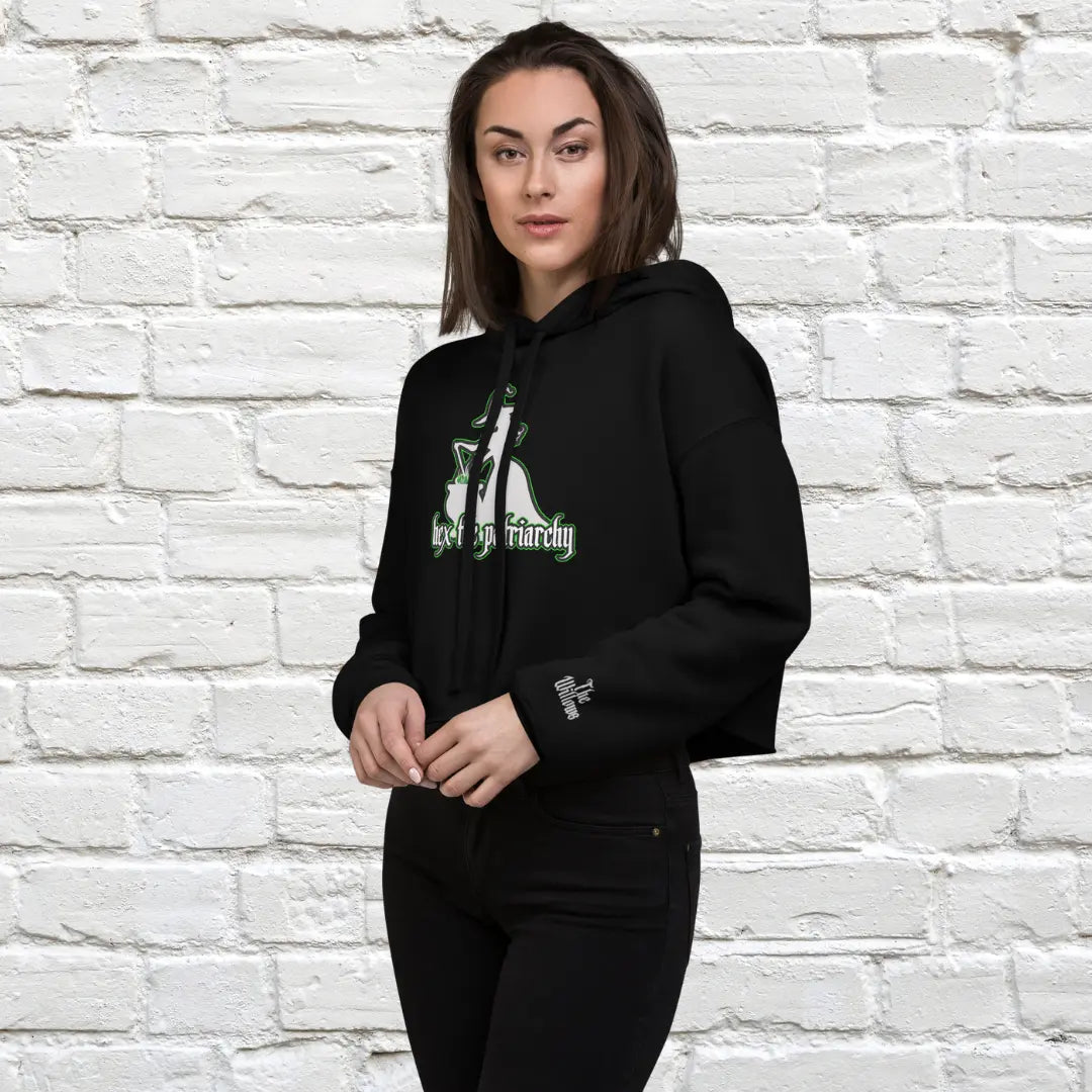 Hex the Patriarchy Crop Hoodie The Willows