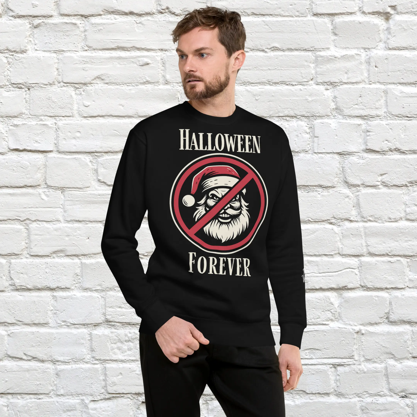 Halloween Forever Unisex Christmas Crewneck Sweatshirt The Willows