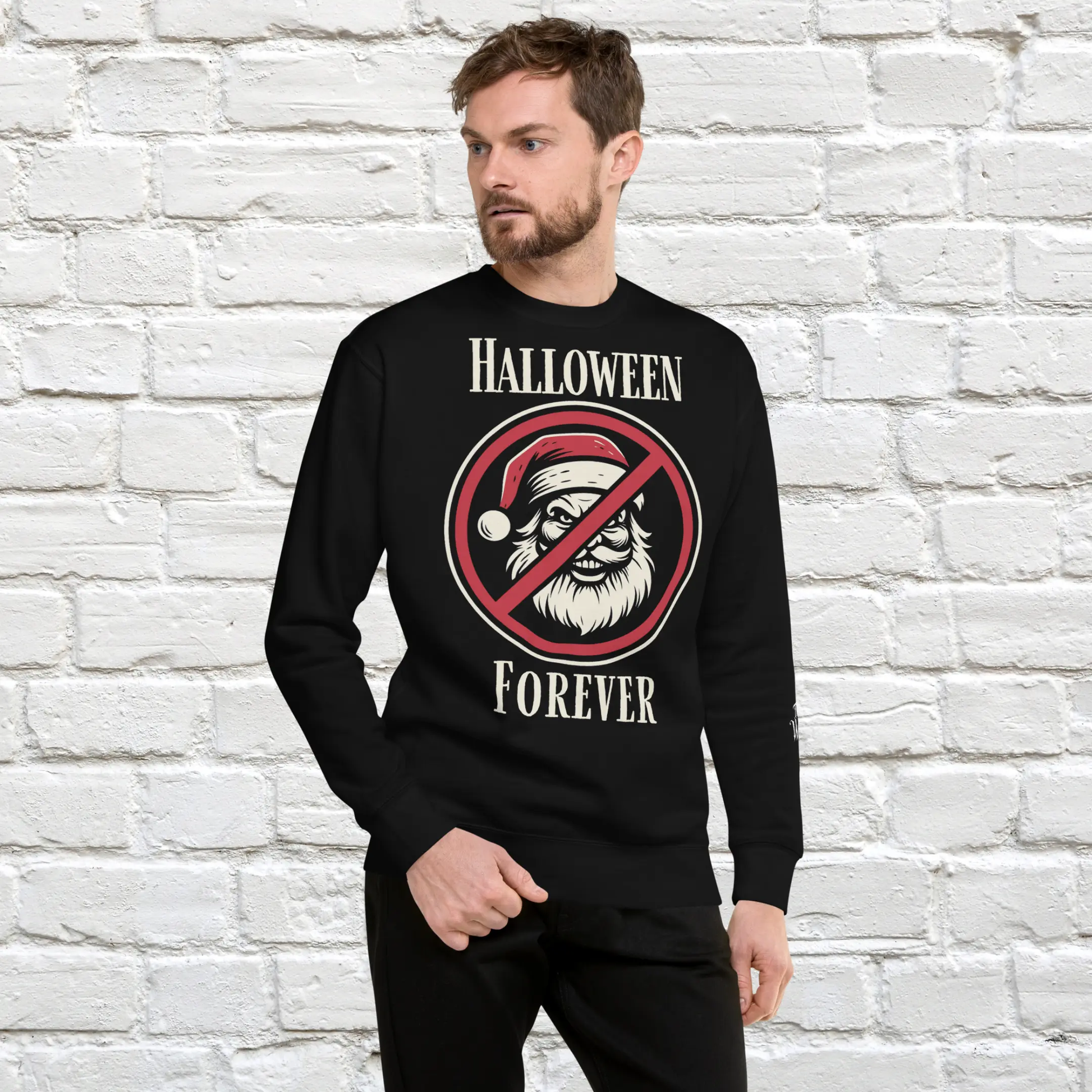 Halloween Forever Unisex Christmas Crewneck Sweatshirt The Willows