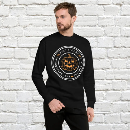 Pumpkin Stamp Unisex Crewneck Sweatshirt The Willows
