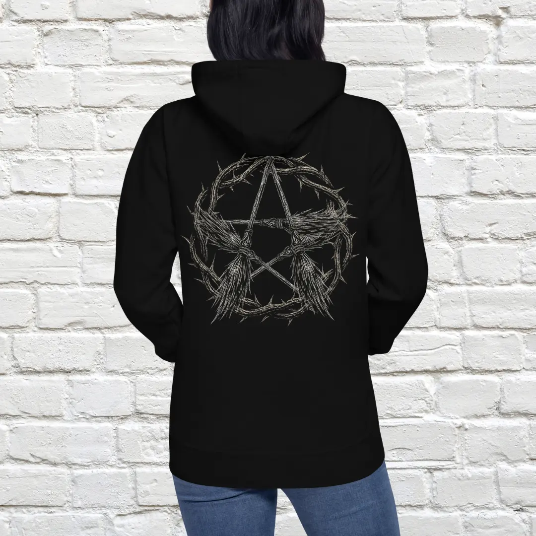 Broom Pentacle Unisex Hoodie image 4