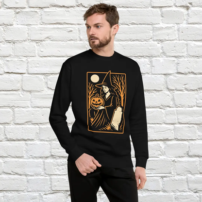Cemetery Witch Crewneck Sweatshirt image 2
