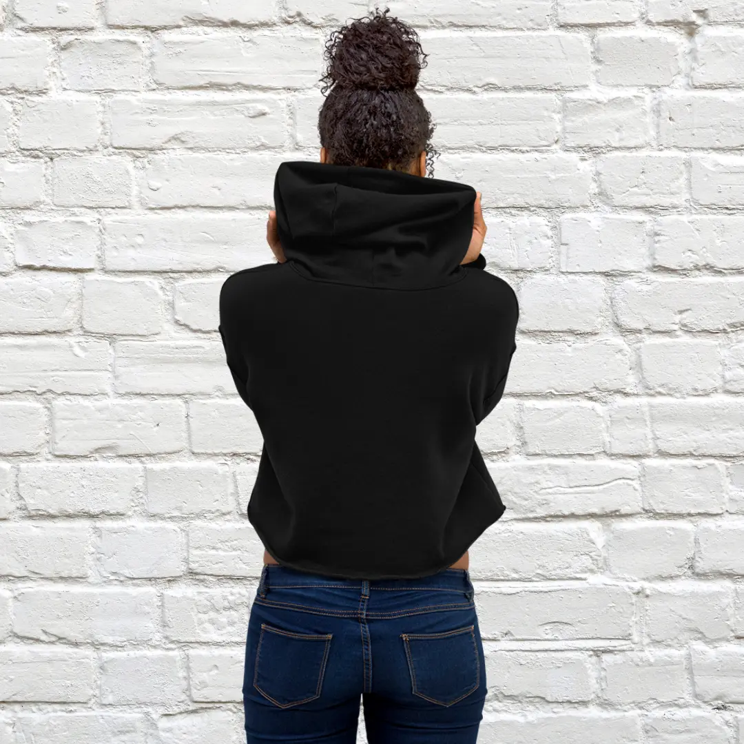 Broom Pentacle Crop Hoodie image 1