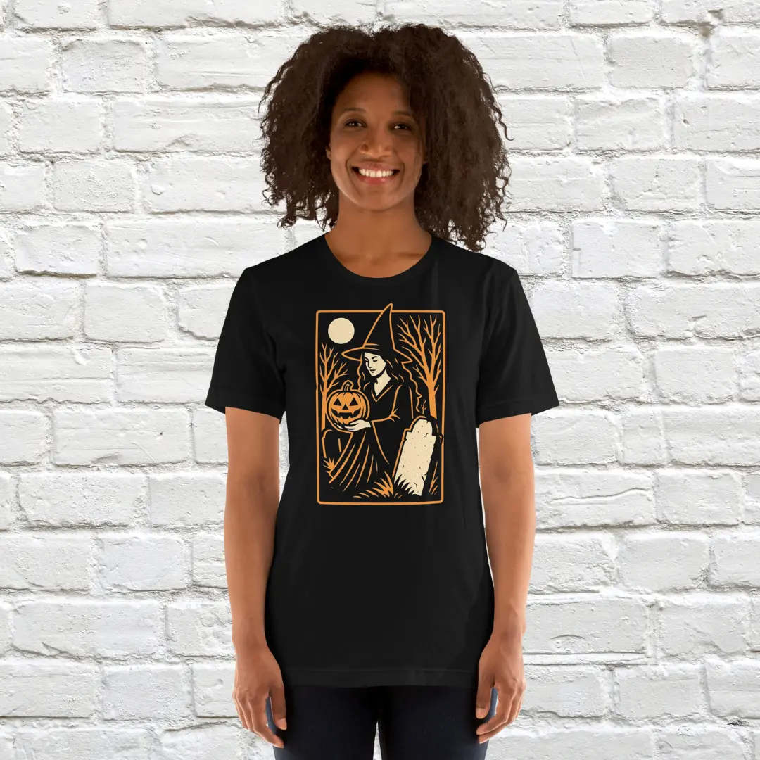 Cemetery Witch Unisex Shirt image 4