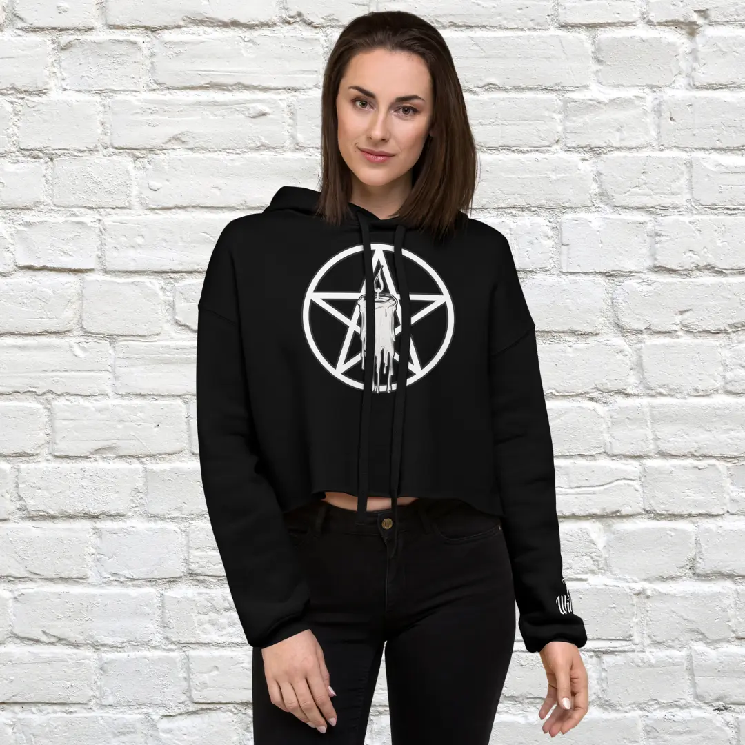 Candle Witch Crop Hoodie image 1