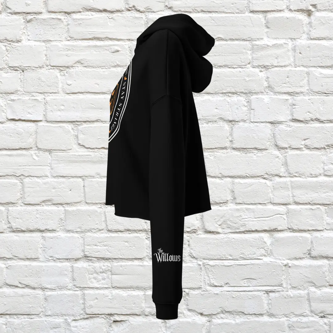 Pumpkin Stamp Crop Hoodie image 5