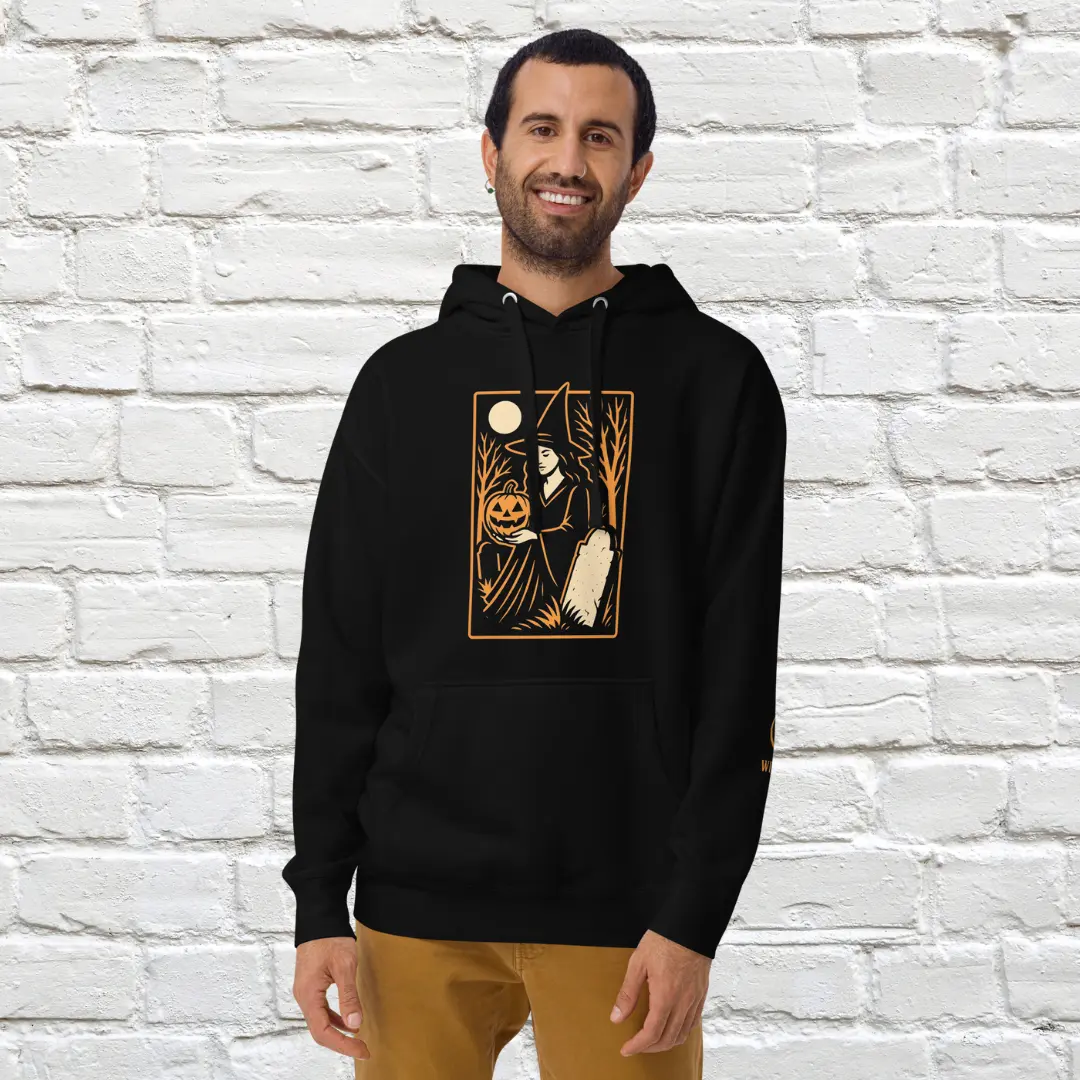Cemetery Witch Unisex Hoodie image 2