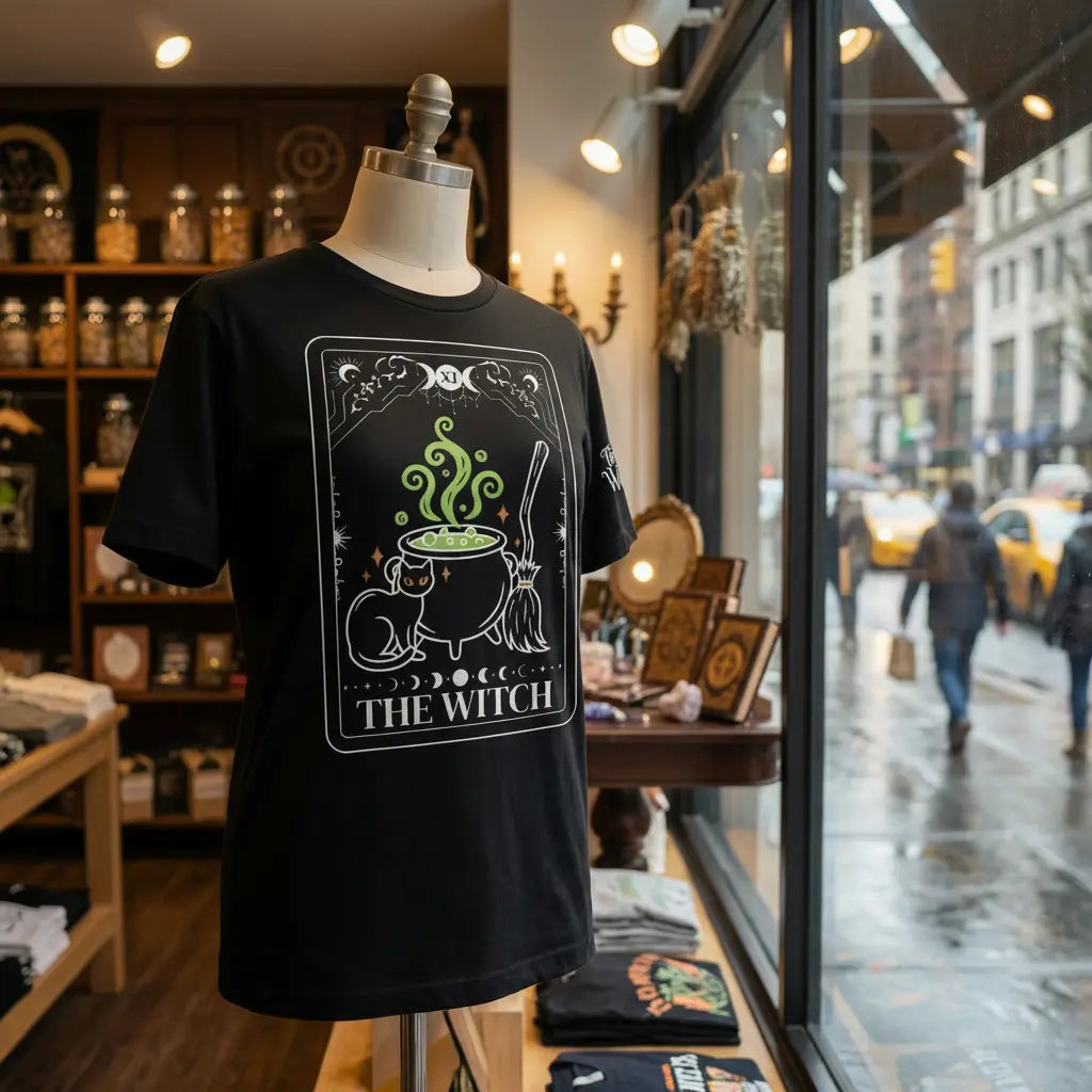 The Witch Tarot Unisex Black Shirt The Willows
