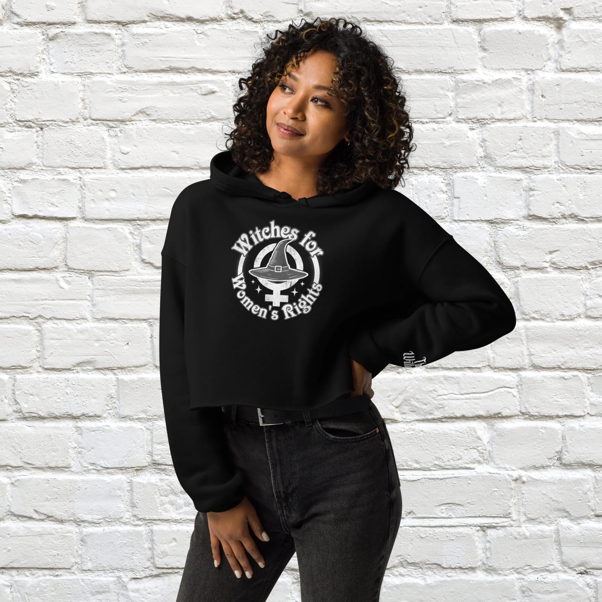 Witches for Women's Rights Crop Hoodie The Willows