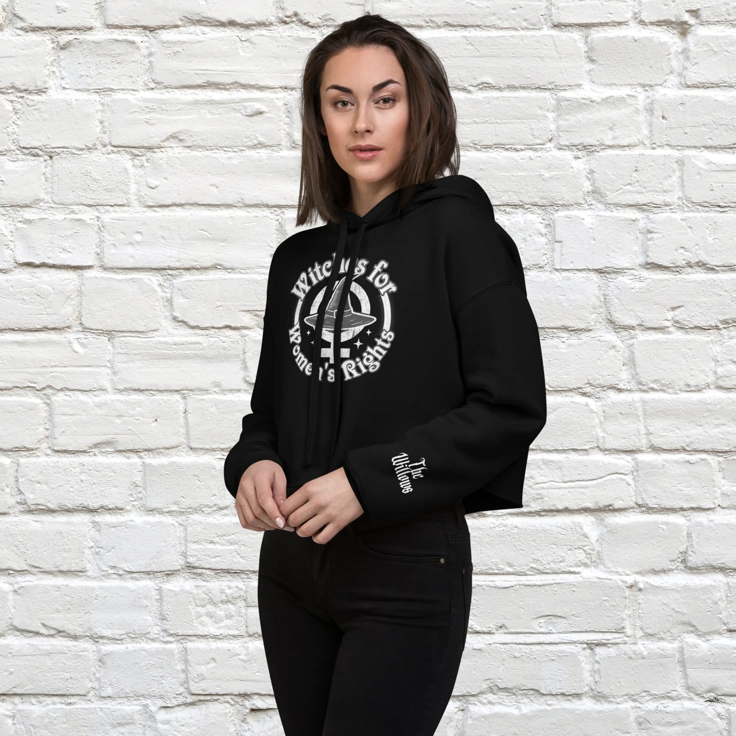 Witches for Women's Rights Crop Hoodie The Willows
