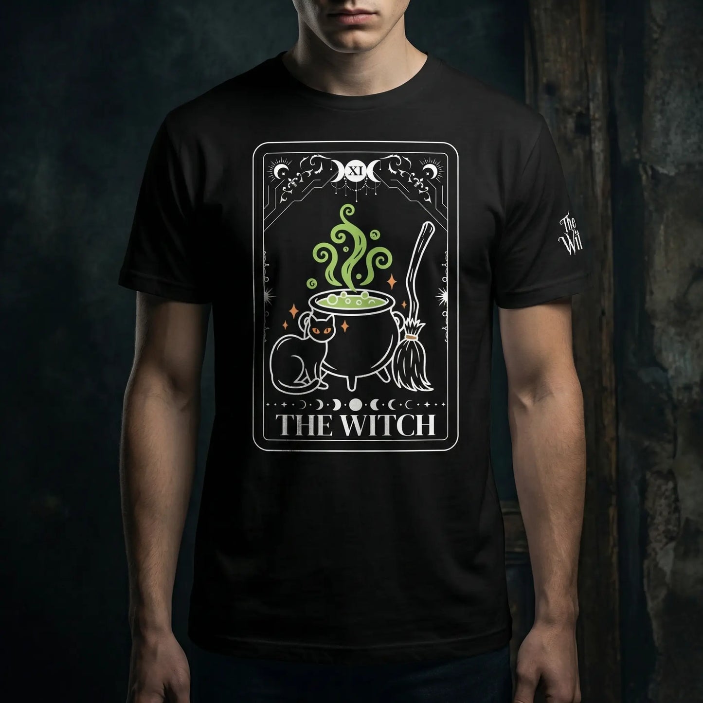 The Witch Tarot Unisex Black Shirt The Willows
