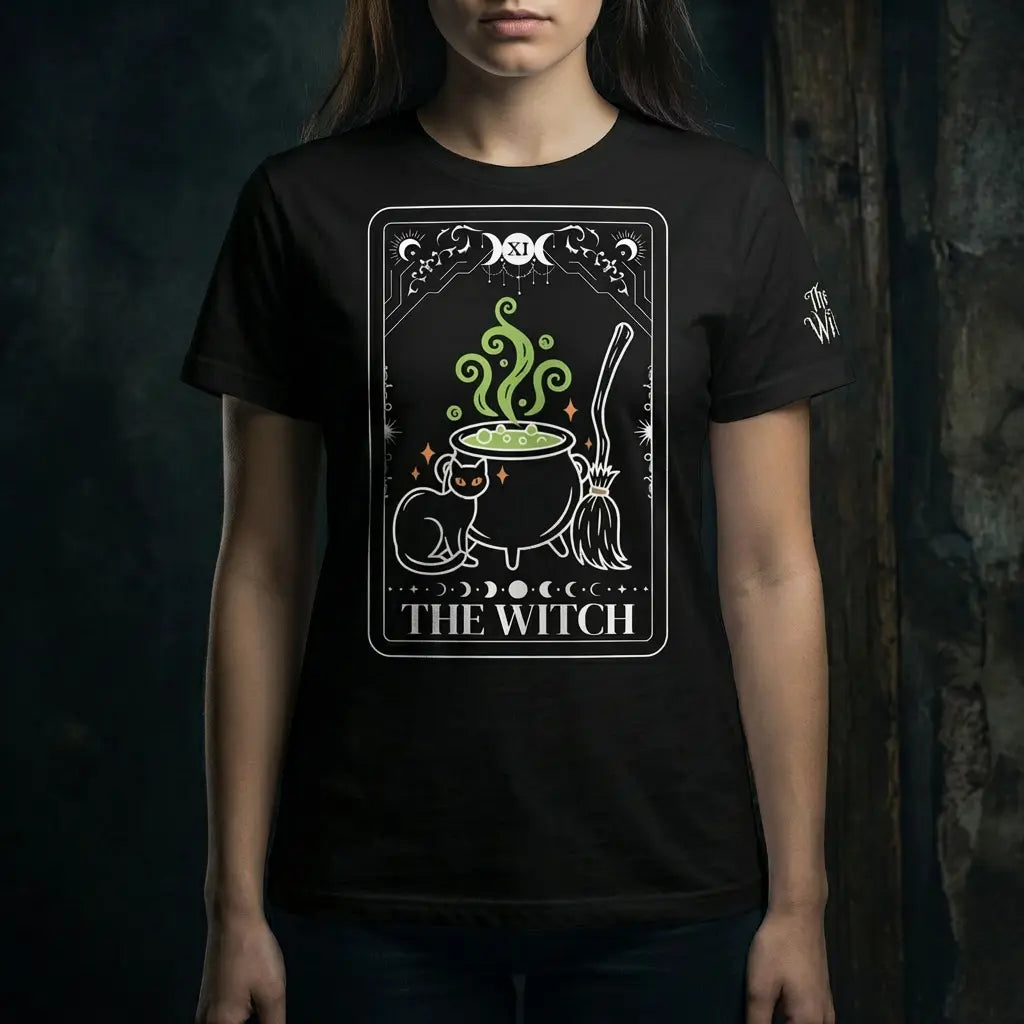The Witch Tarot Unisex Black Shirt The Willows