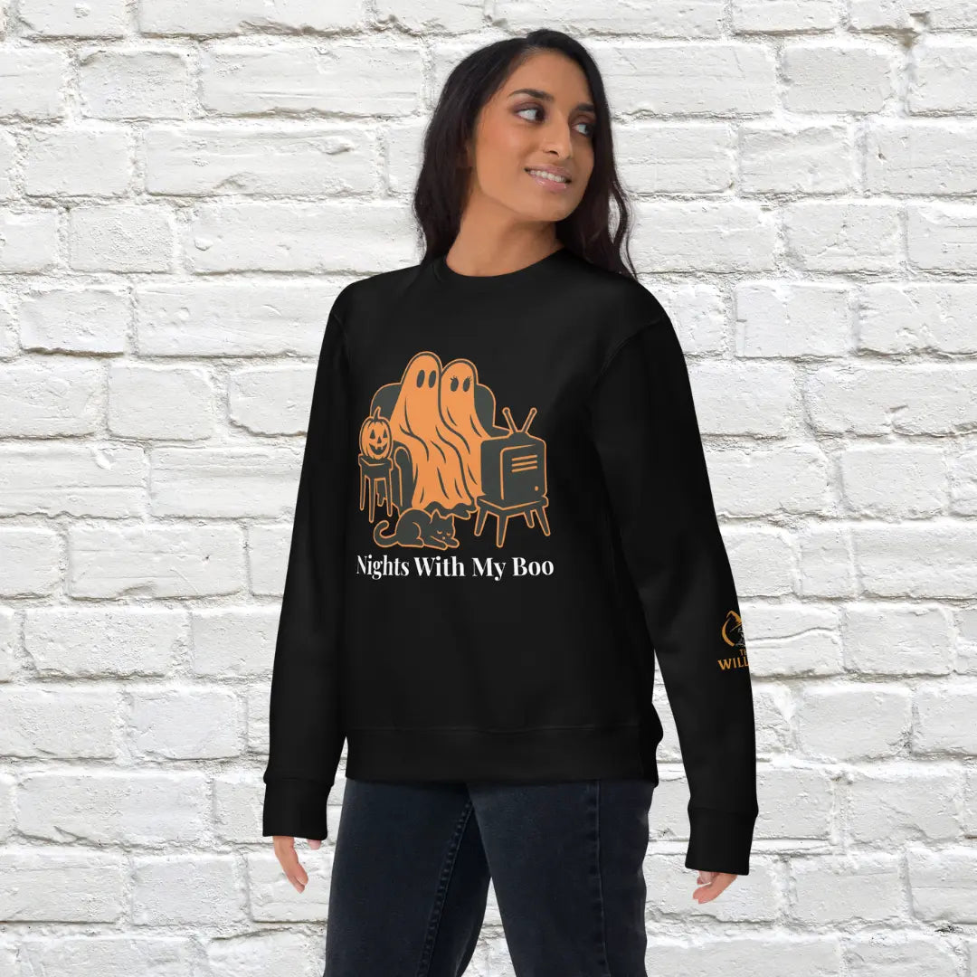 Nights With My Boo Unisex Crewneck Sweatshirt The Willows