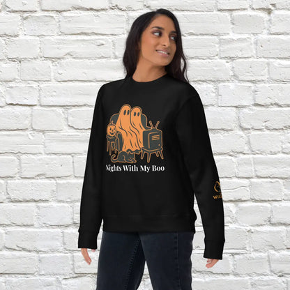 Nights With My Boo Unisex Crewneck Sweatshirt The Willows
