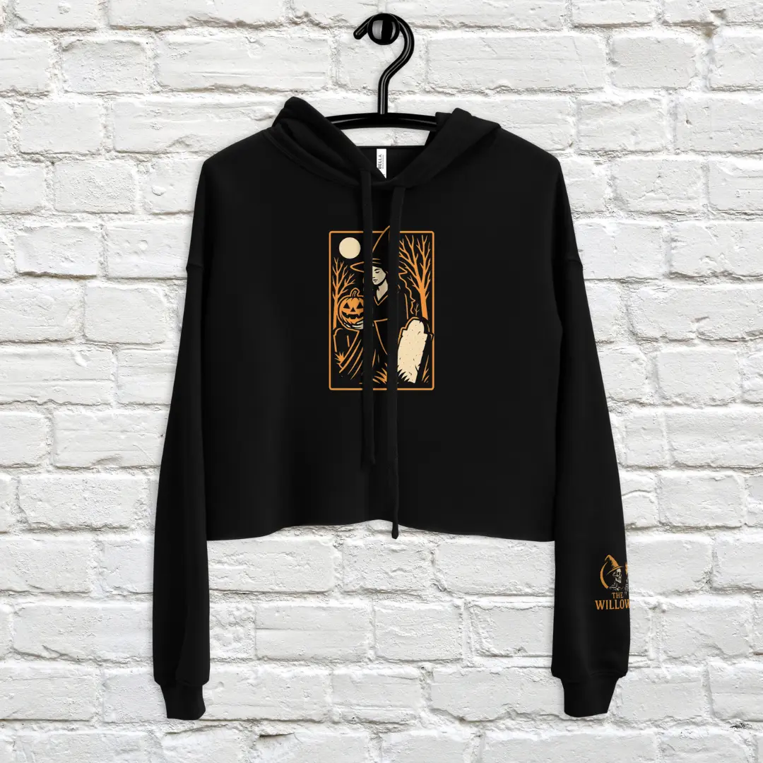 Cemetery Witch Crop Hoodie image 4