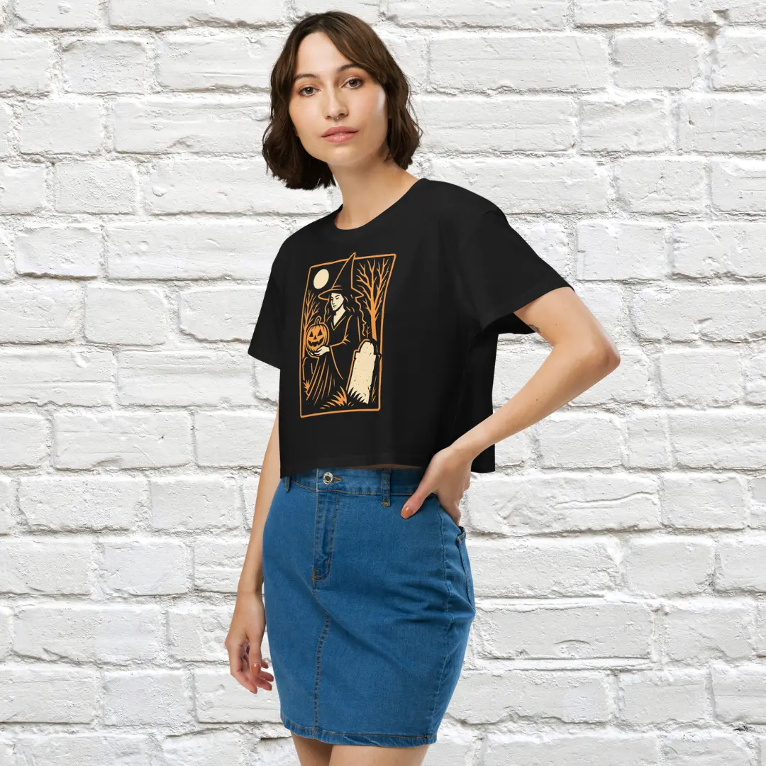 Cemetery Witch Crop Top image 2