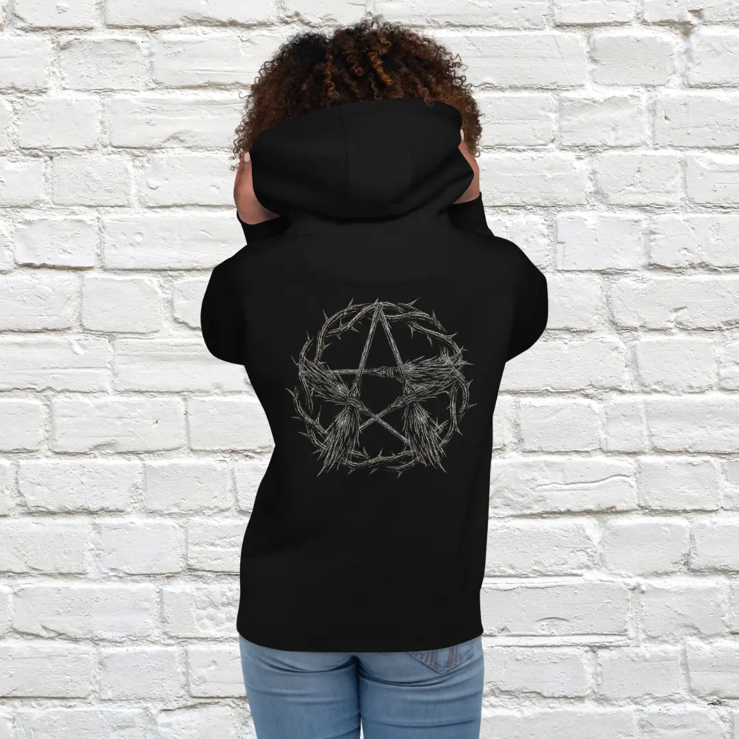 Broom Pentacle Unisex Hoodie image 0