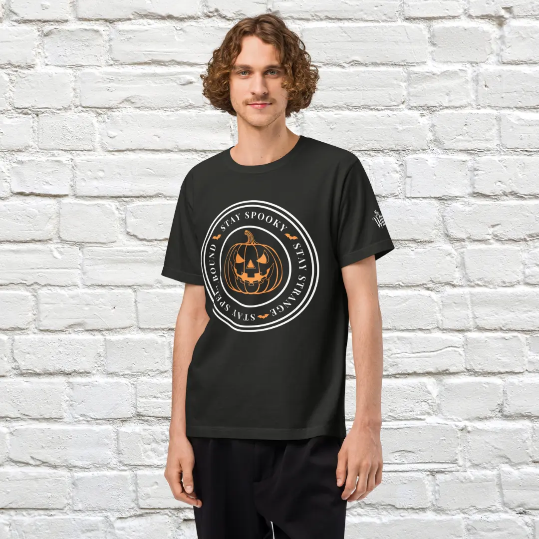 Pumpkin Stamp Unisex Oversized Shirt image 2