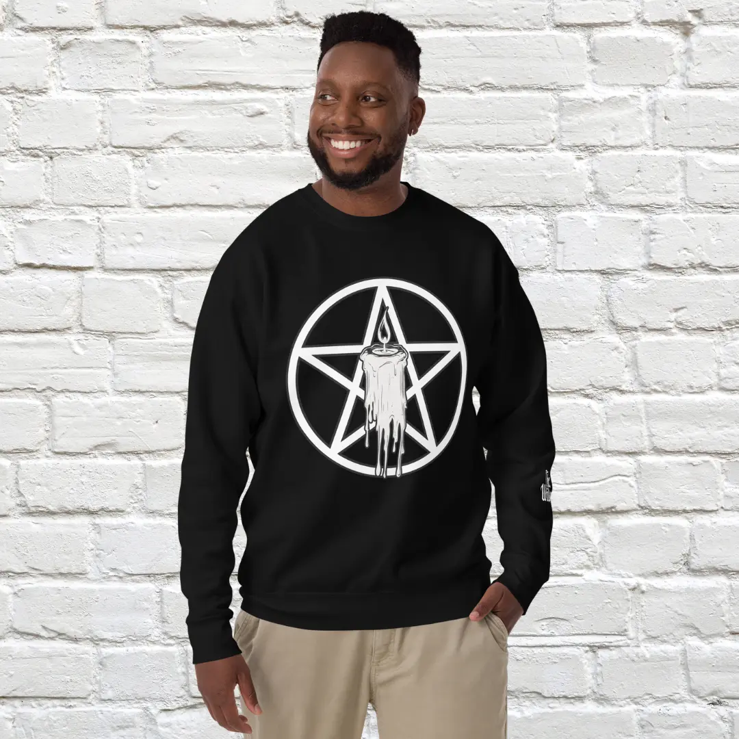 Candle Witch Unisex Crewneck Sweatshirt image 3
