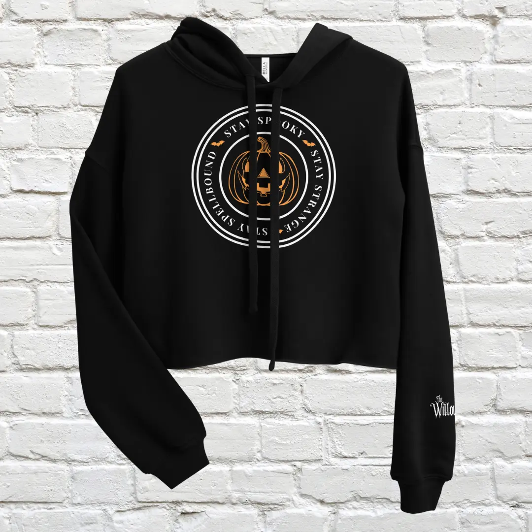 Pumpkin Stamp Crop Hoodie image 4