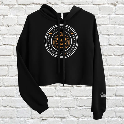 Pumpkin Stamp Crop Hoodie image 4