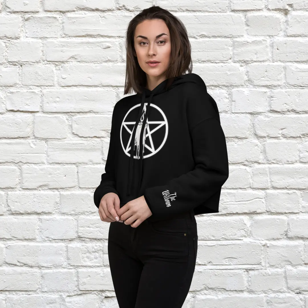 Candle Witch Crop Hoodie image 2