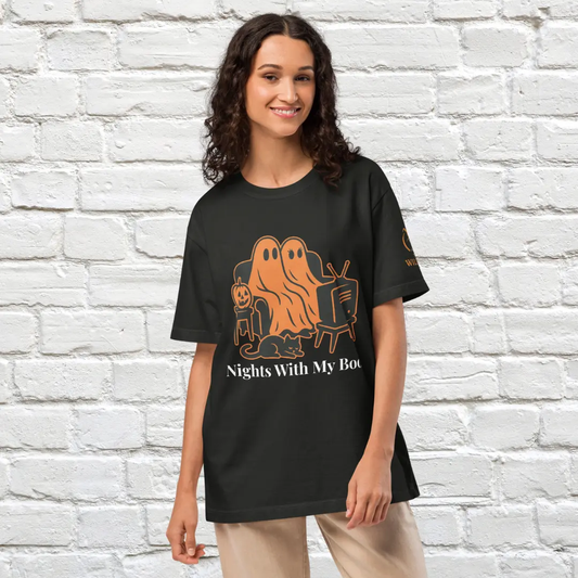 Nights With My Boo Unisex Oversized Shirt image 0