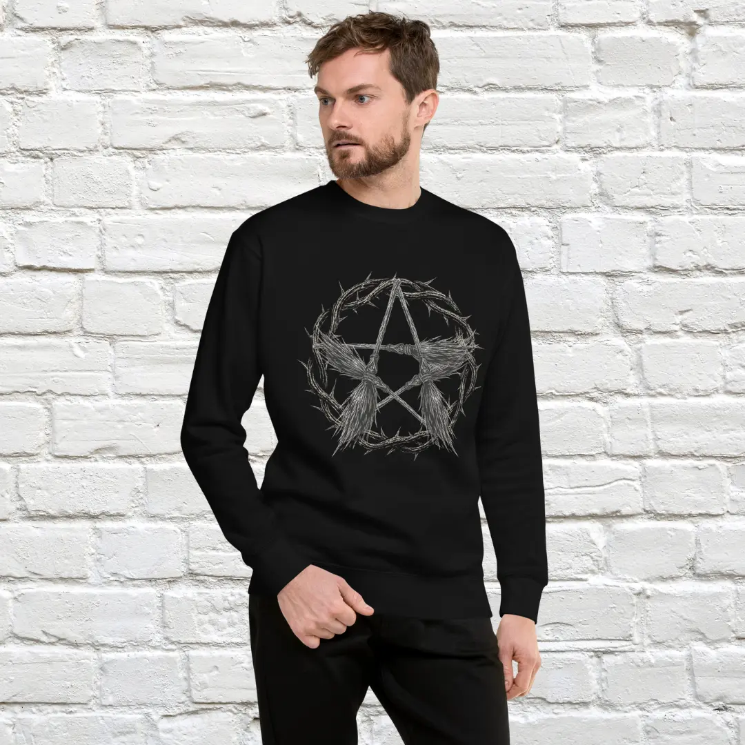 Broom Pentacle Crewneck Sweatshirt image 4