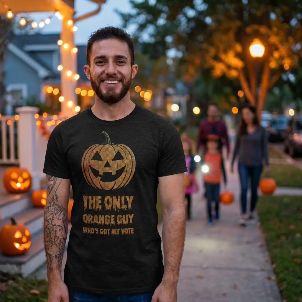 The Only Orange Guy Who's Got My Vote – Funny Halloween Pumpkin T-Shirt FREE SHIPPING The Willows