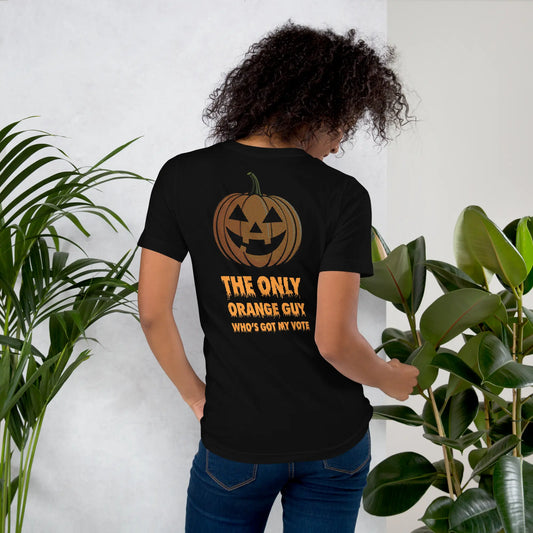 The Only Orange Guy Who's Got My Vote – Funny Halloween Pumpkin T-Shirt The Willows